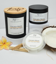 Load image into Gallery viewer, GOLDEN HOUR Candle - Coconut | Tropical Flowers | Cedarwood