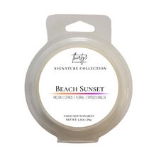 Load image into Gallery viewer, BEACH SUNSET Wax Melt - Melon | Coconut | Musk | Spiced Vanilla
