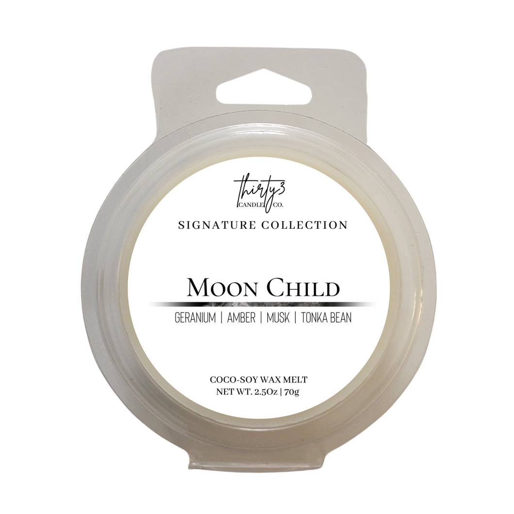 MOON CHILD Wax Melt - Geranium | Amber | Patchouli | Musk