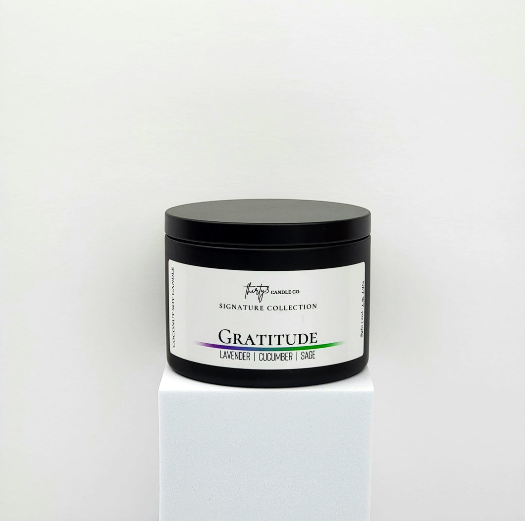 GRATITUDE Candle - Lavender | Cucumber | White Sage