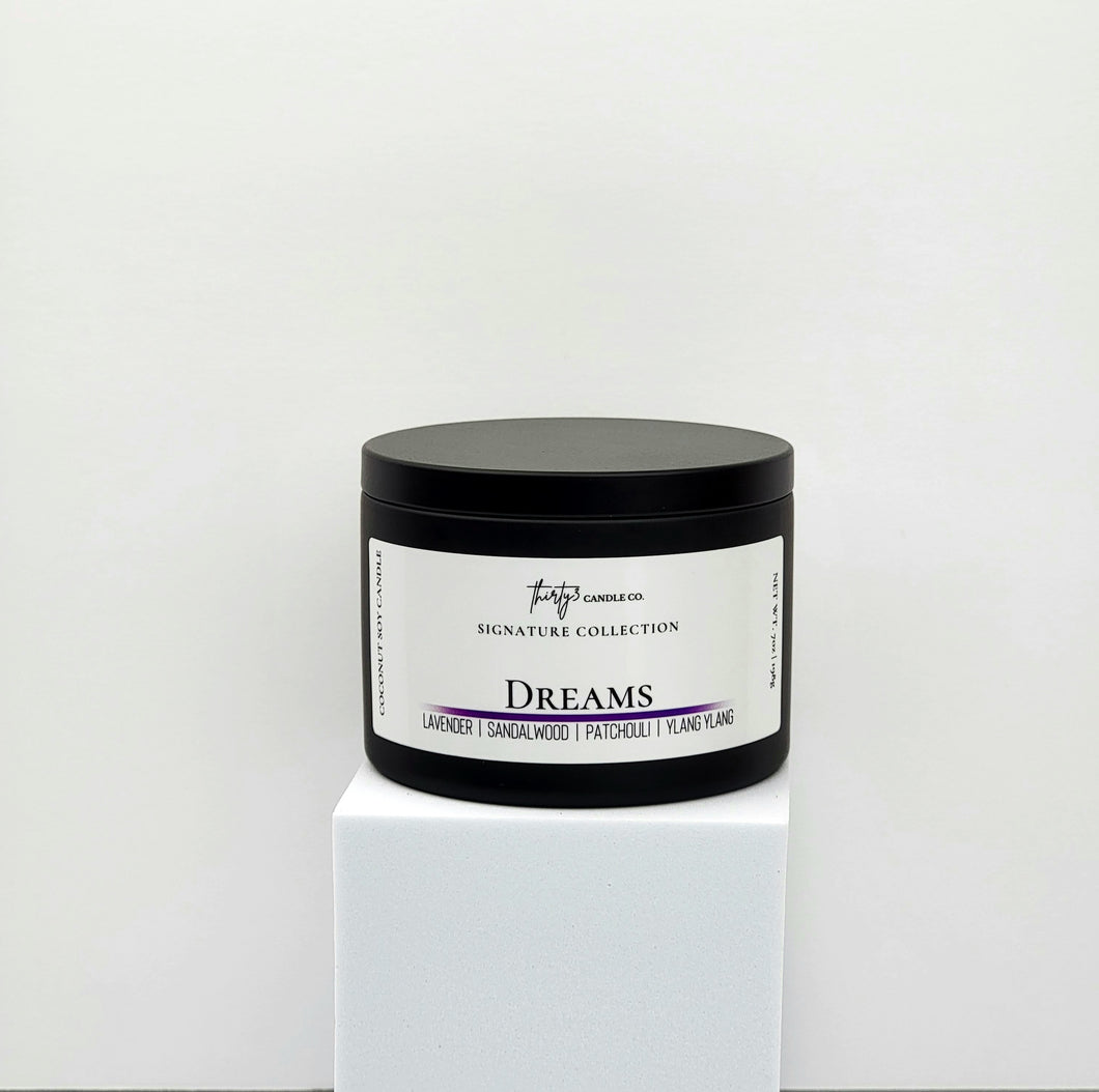 DREAMS Candle - Lavender | Amber | Sandalwood | Patchouli