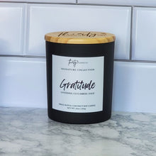 Load image into Gallery viewer, GRATITUDE Candle - Lavender | Cucumber | White Sage - 10oz -
