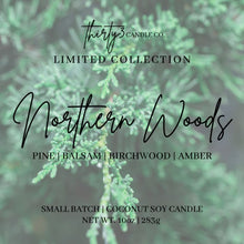 Load image into Gallery viewer, NORTHERN WOODS CANDLE - Pine | Balsam | Birchwood | Amber
