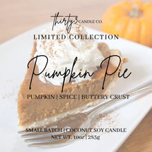 Load image into Gallery viewer, PUMPKIN PIE CANDLE - Pumpkin | Spice | Buttery Crust
