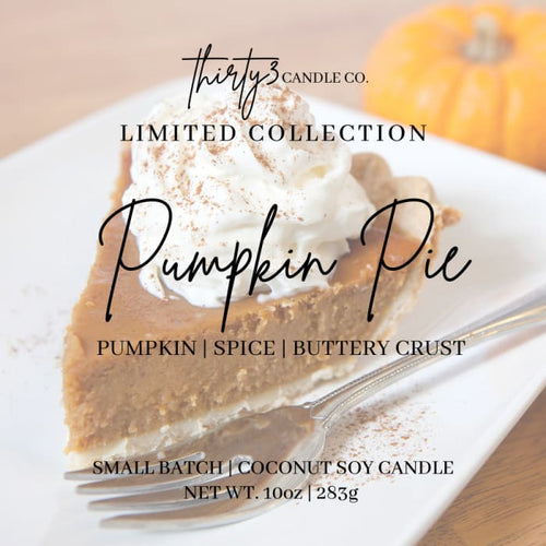 PUMPKIN PIE CANDLE - Pumpkin | Spice | Buttery Crust