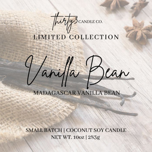 VANILLA BEAN CANDLE - Madagascar Vanilla Bean