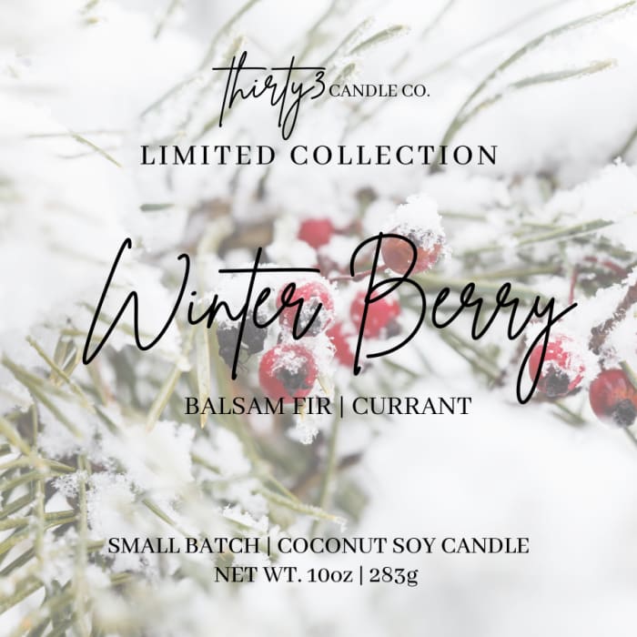 WINTER BERRY CANDLE - Balsam Fir | Currant